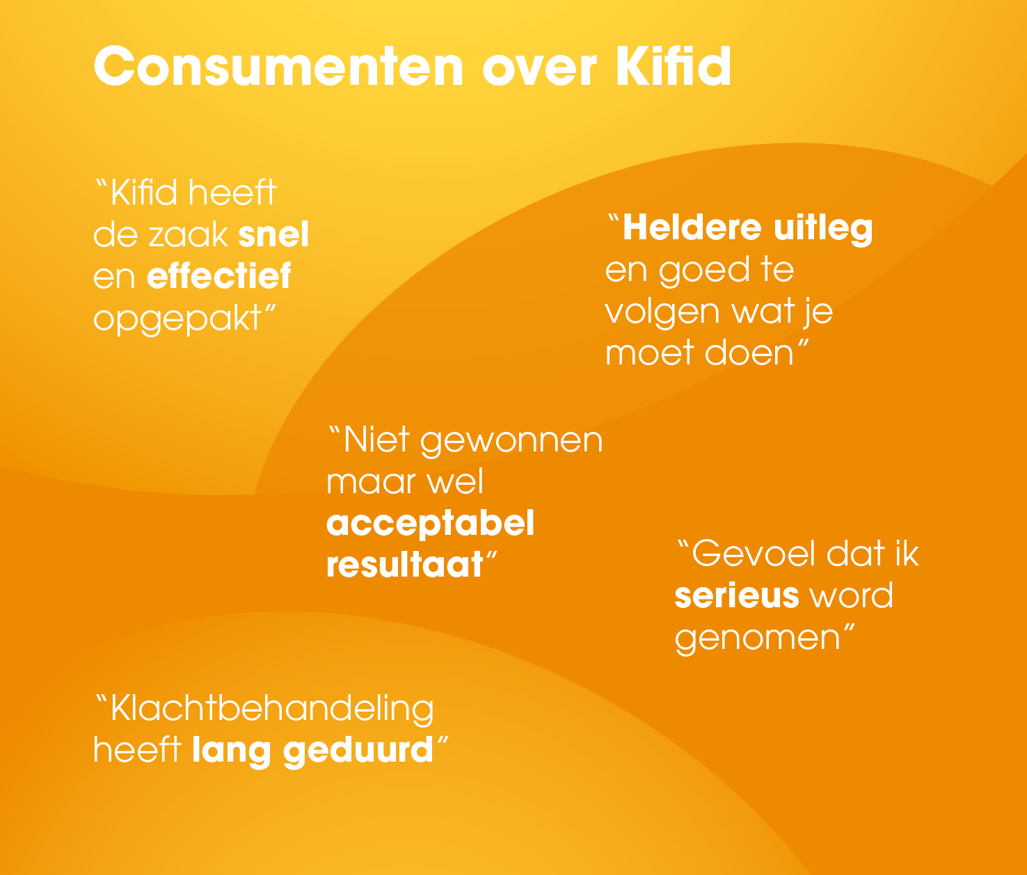Quotes van consumenten over Kifid