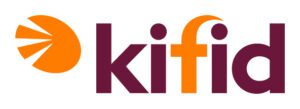 Het nieuwe logo van Kifid in paars en oranje
